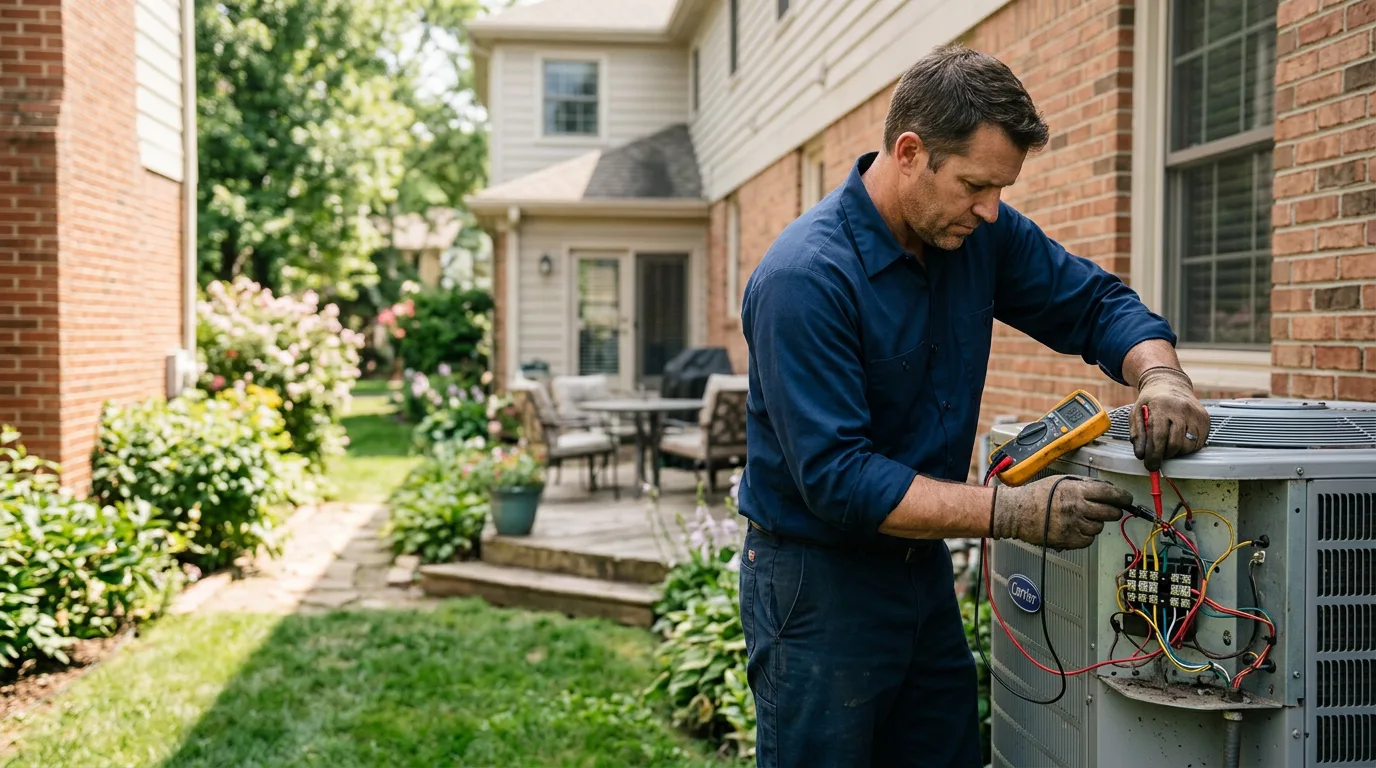 HVAC technician working near Teaberry, KY